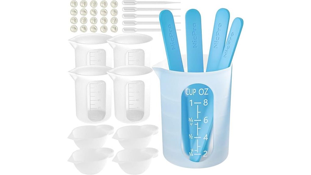 silicone resin cups kit