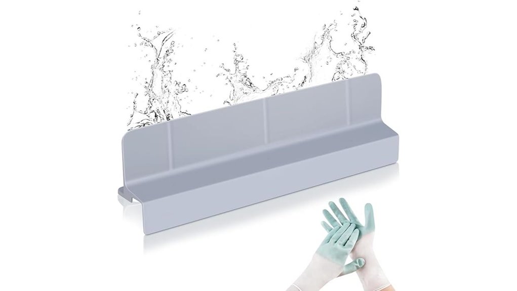 silicone self draining splash guard