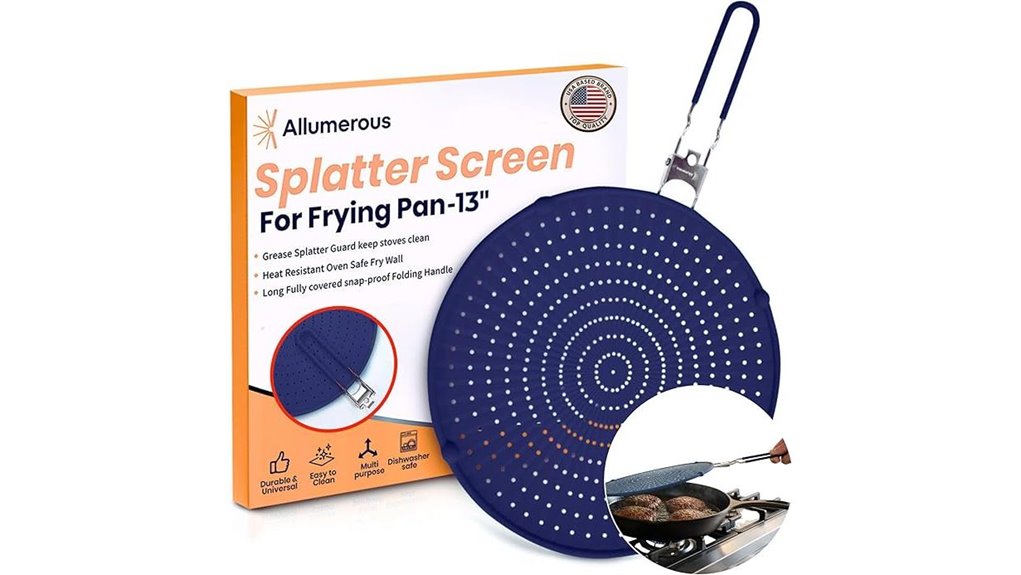 silicone splatter guard for pans
