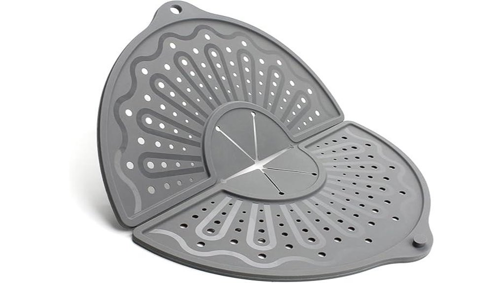 silicone splatter screen for pans