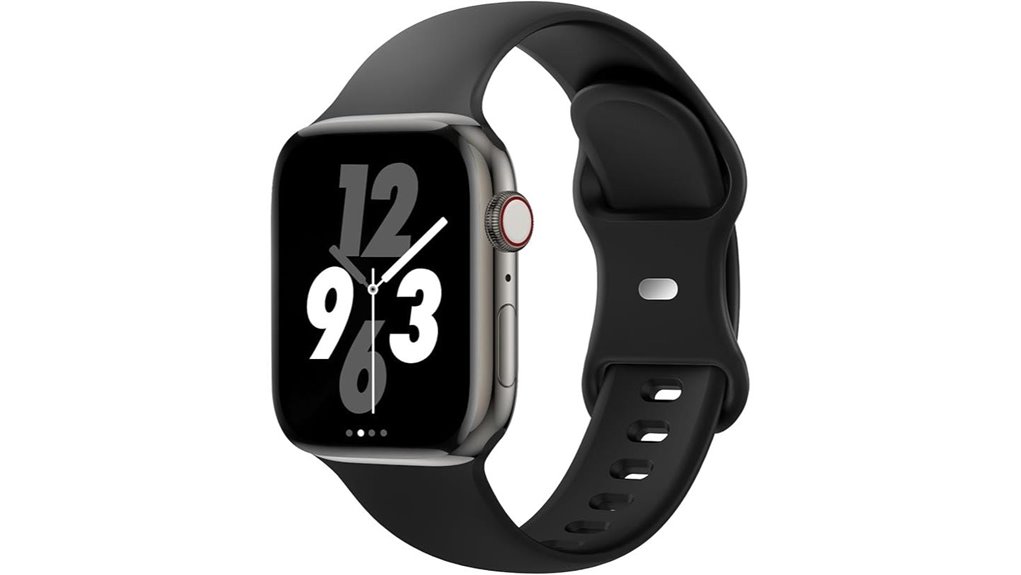 silicone sport band black