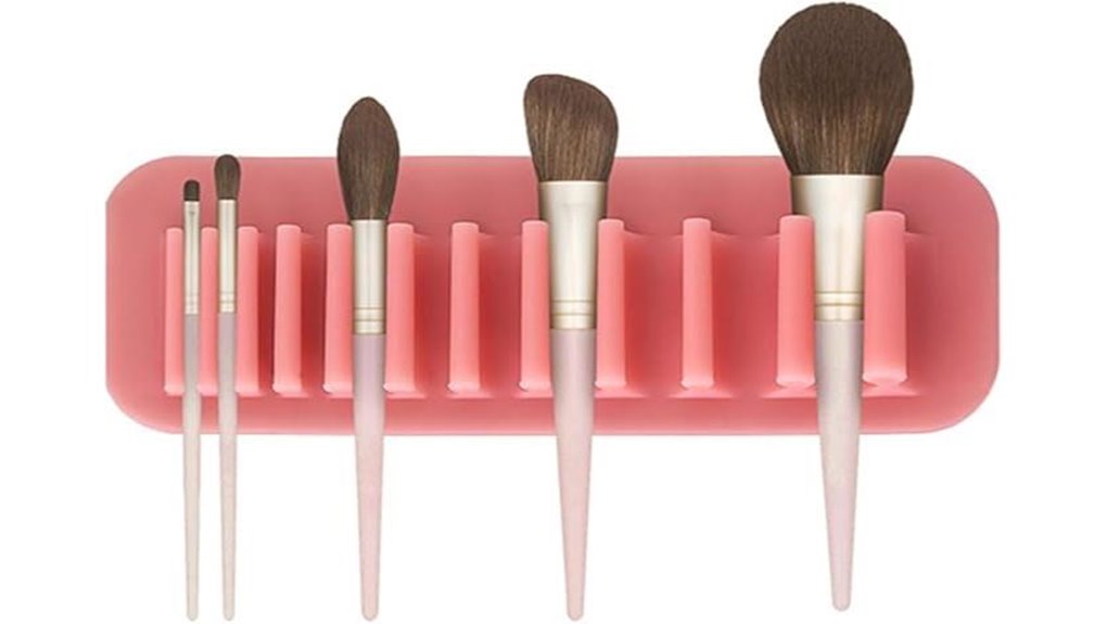 silicone wall makeup organizer