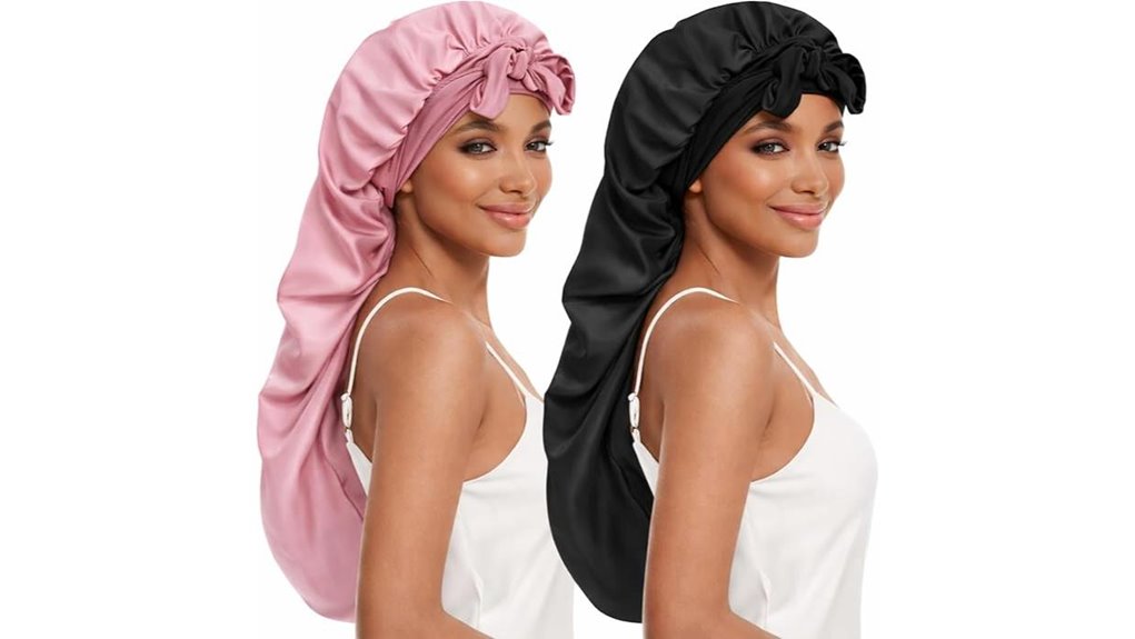 silk satin braids bonnet