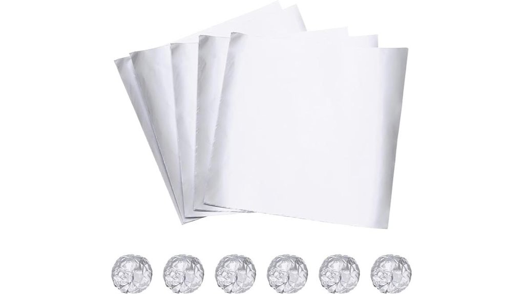 silver foil candy wrappers