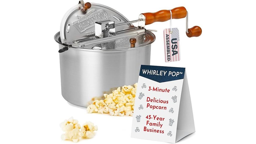 silver whirley popcorn maker