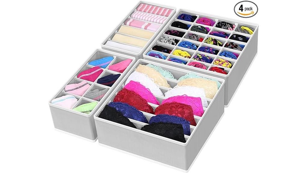 simple houseware gray drawer organizers