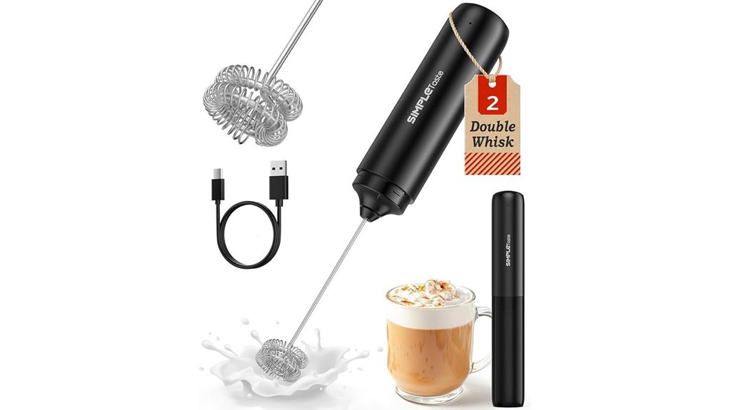 simpletaste rechargeable milk frother