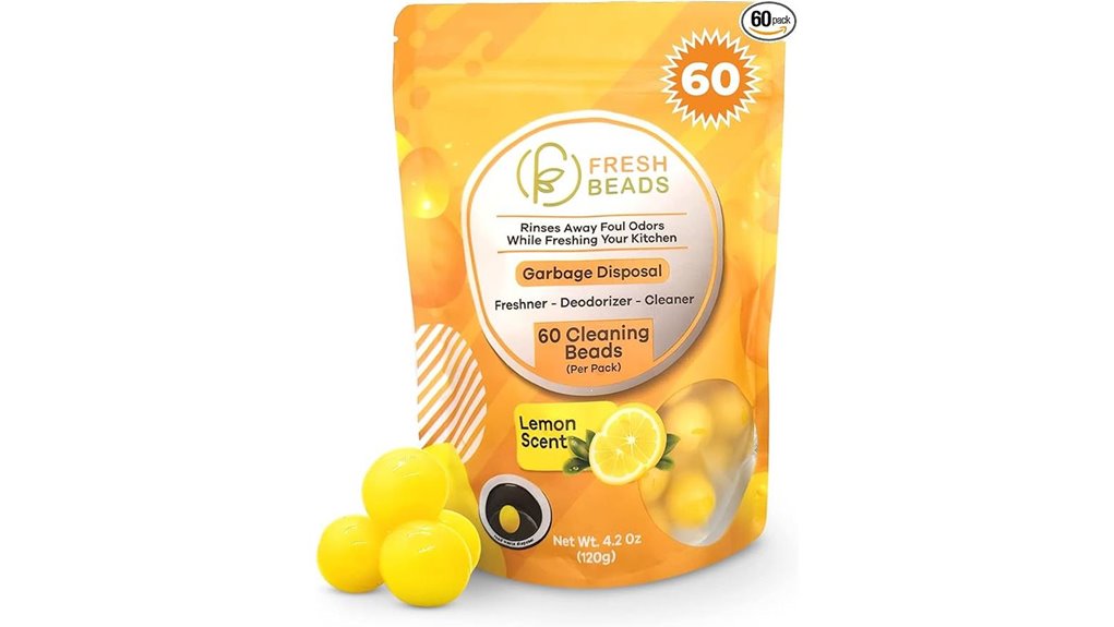 sink garbage disposal pods lemon scented deodorizer 60