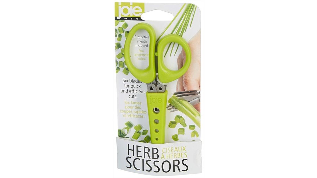 six blade herb scissors sheath