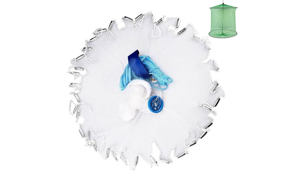 six foot cast net with sinkers