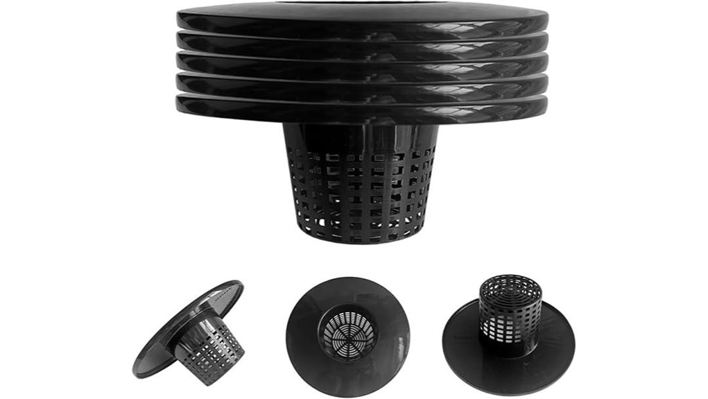 six inch wide lip bucket lids