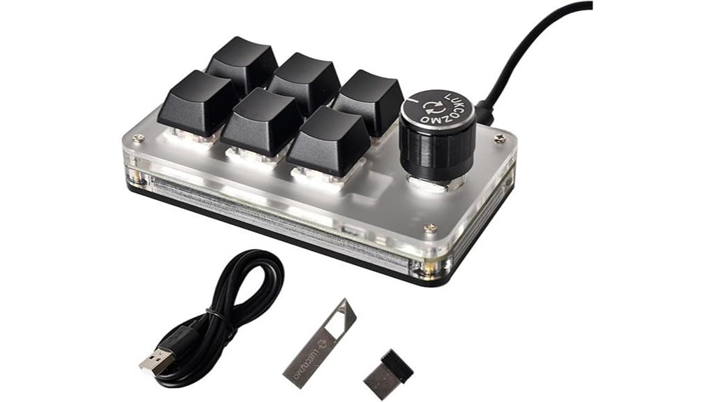 six key wireless programmable macro pad