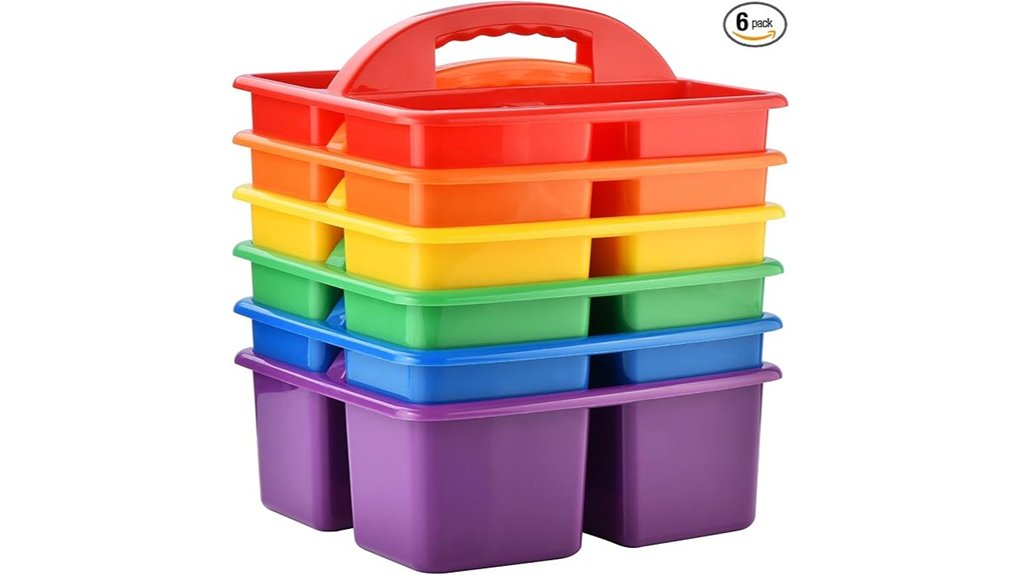 six pack classroom organizer handle