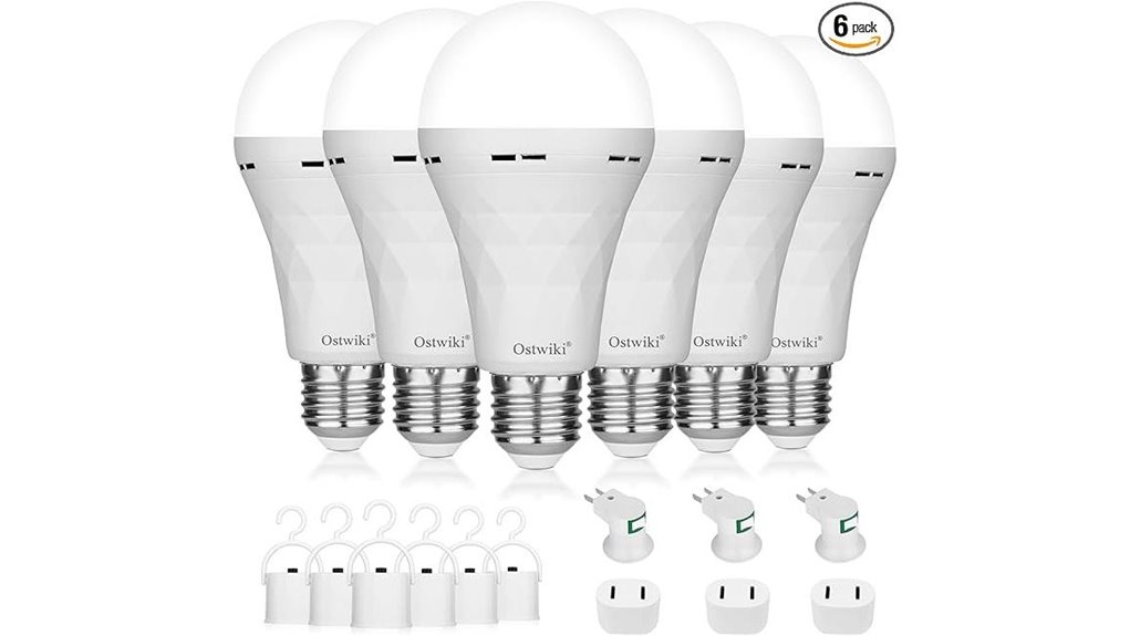six pack emergency led bulbs