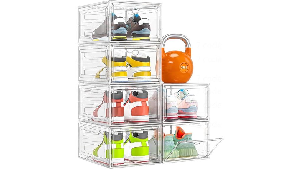 six pack magnetic shoe organizer