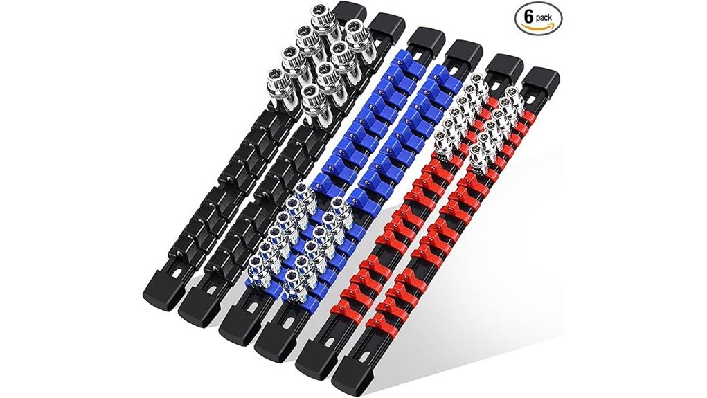 six piece 86 clip socket rail