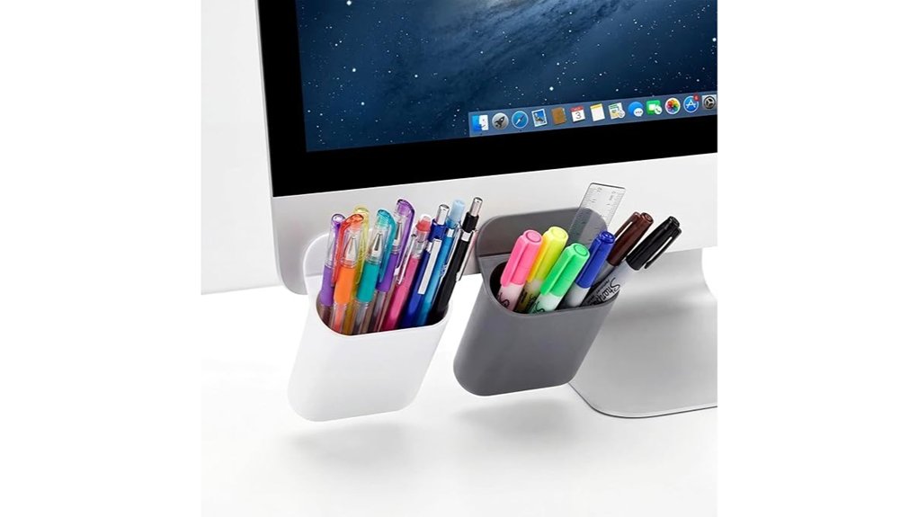 six piece screen pen holders with adhesive
