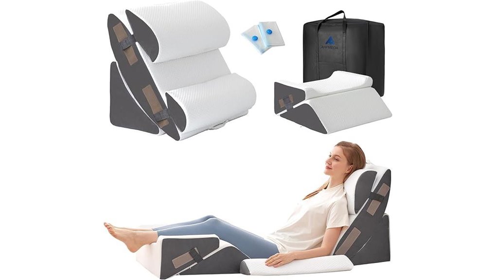 six post surgery wedge pillows