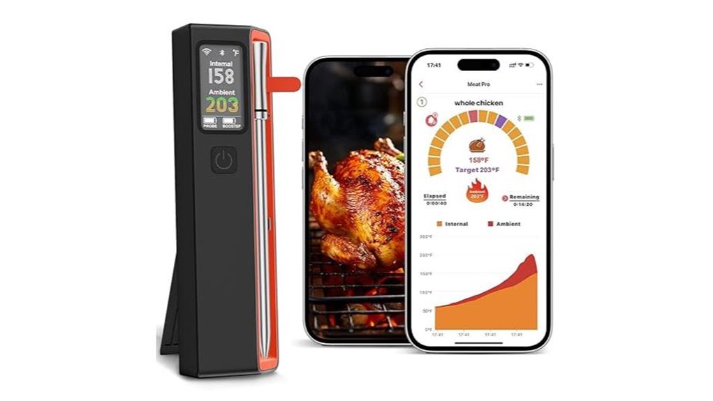 six sensor bluetooth wi fi thermometer