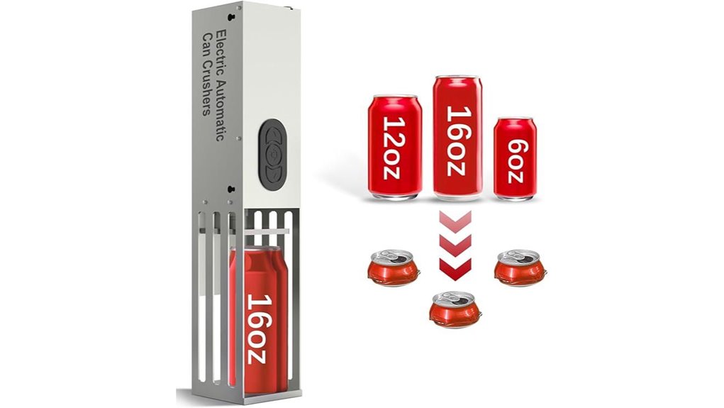 sixrari wall mounted can crusher