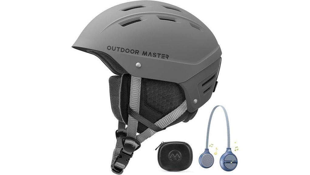 ski helmet with bluetooth headphones