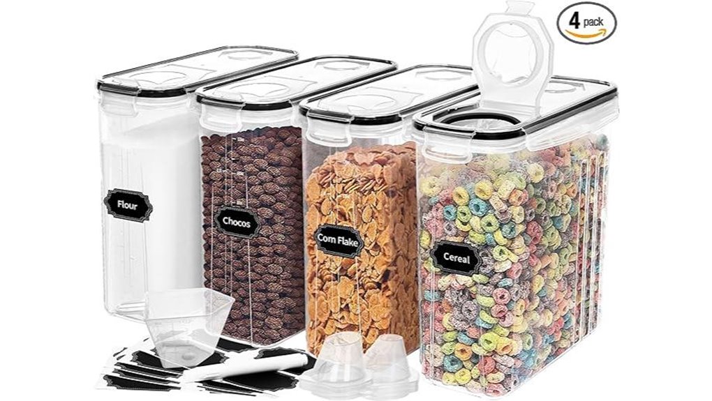 skroam airtight 4 pack cereal