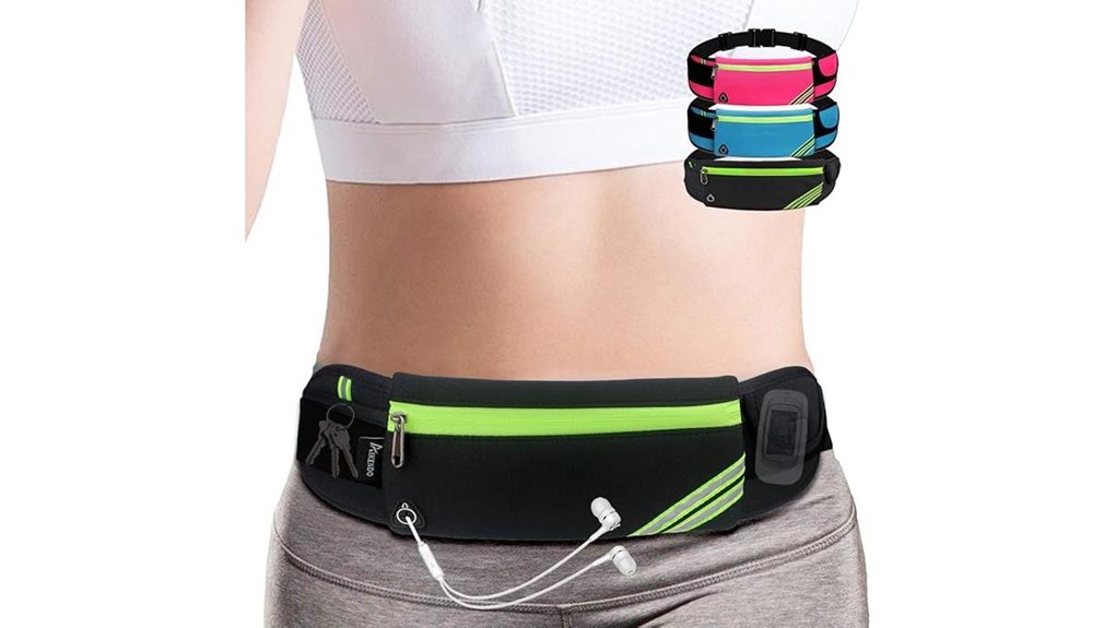 slim reflective running belt