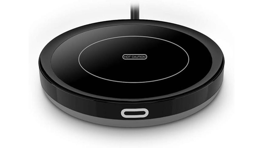 smart coffee warmer with gravity induction