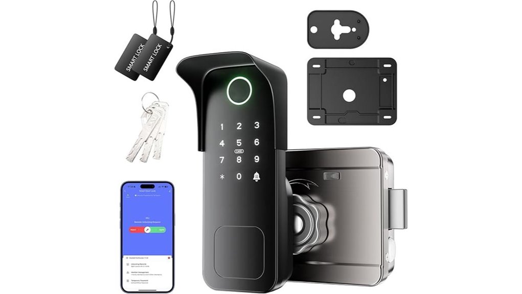 smart gate lock with keypad