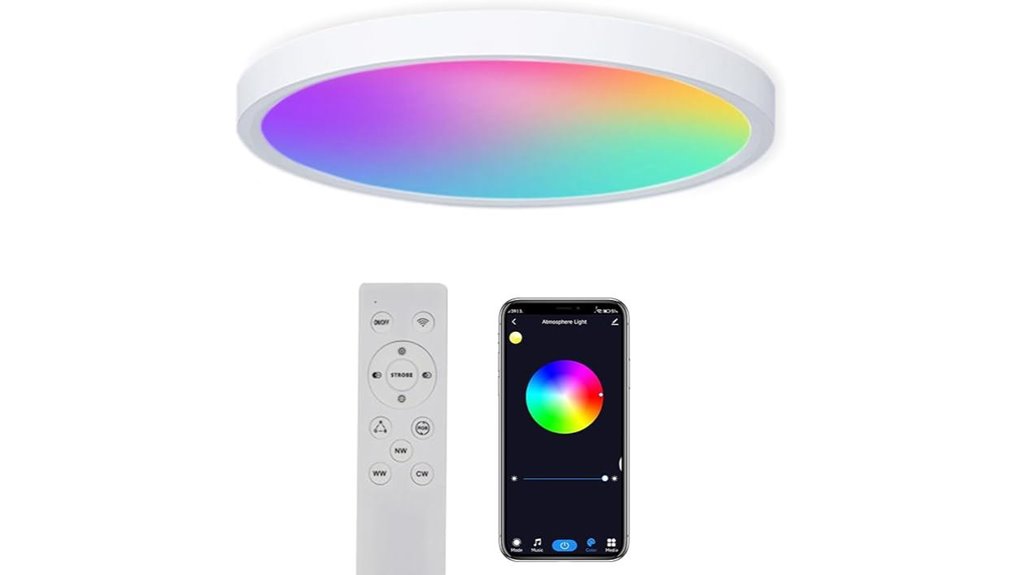 smart led ceiling light with alexa google home