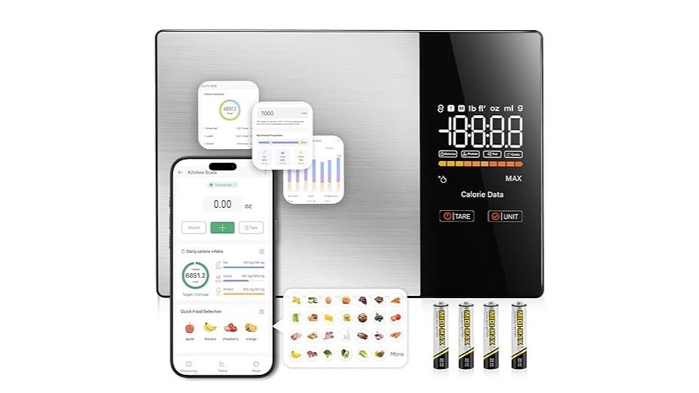 smart led food scale
