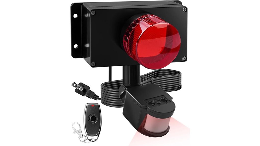 smart remote alarm light with motion siren