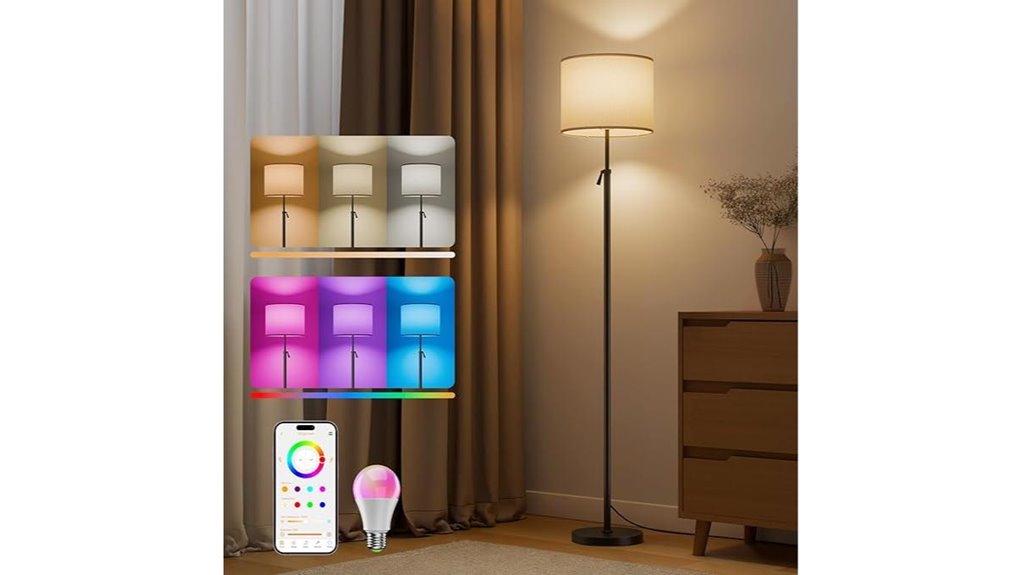 smart rgb cw floor lamp