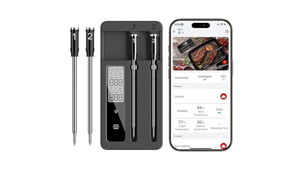 smart wireless dual probe thermometer