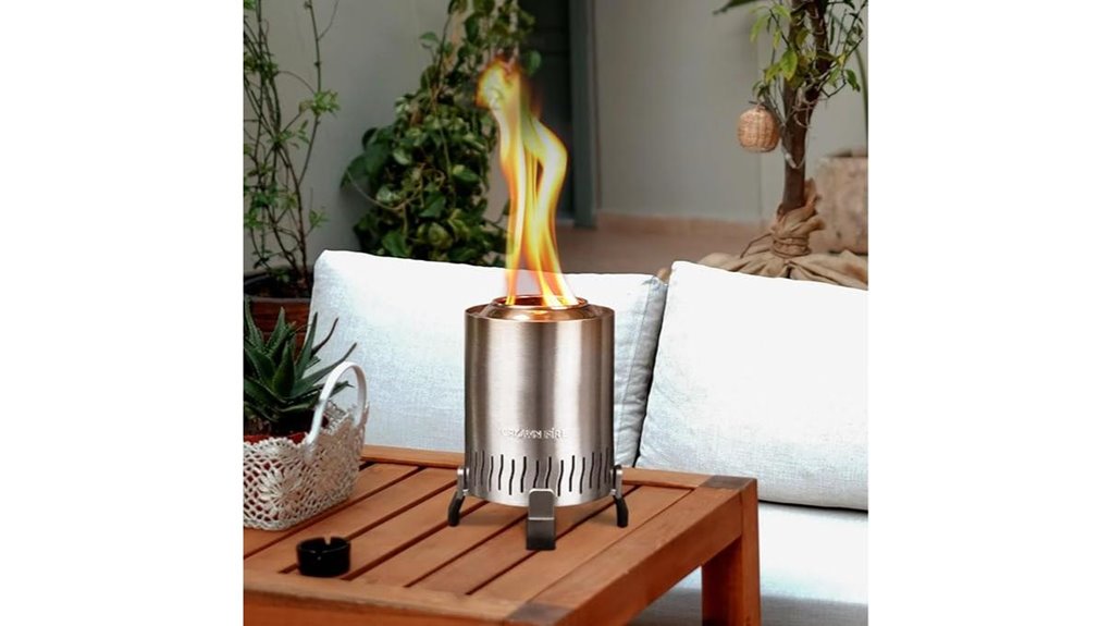 smokeless portable tabletop firepit