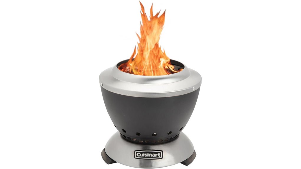 smokeless tabletop cuisinart firepit
