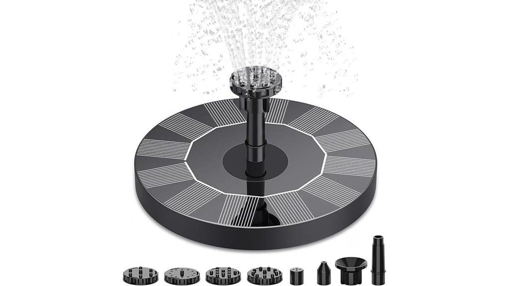 solar 6 nozzle bird bath