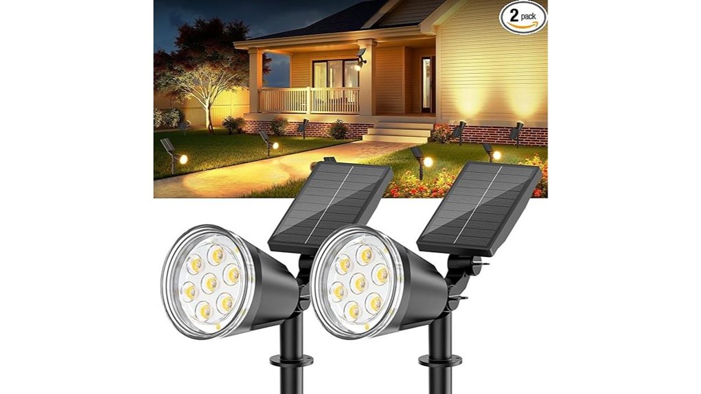 solar adjustable waterproof spotlight