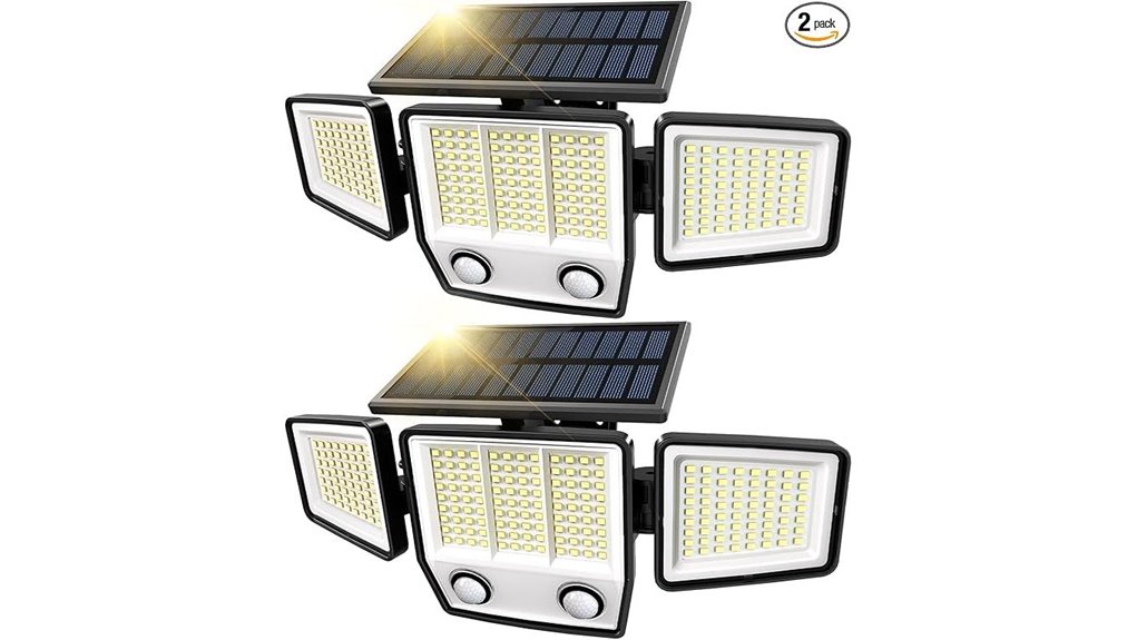 solar motion sensor flood light