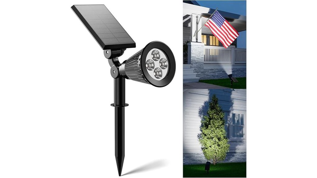 solar outdoor spot lights for landscape uplighting