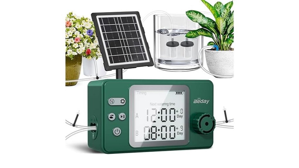 solar powered dual pump drip irrigation kit