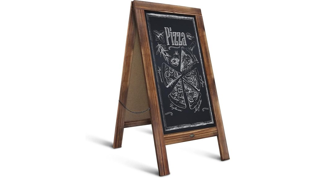 solid wood a frame chalkboard