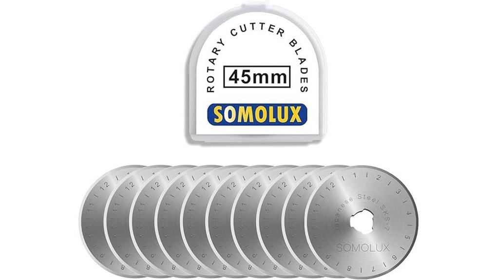 somolux rotary cutter blades 10 pack