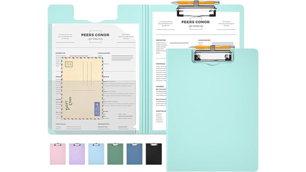 sooez foldable clipboard penloop