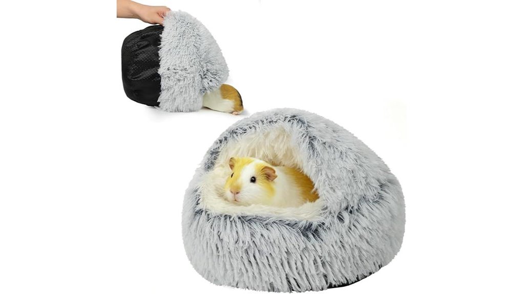 soothing grey guinea pig hideout