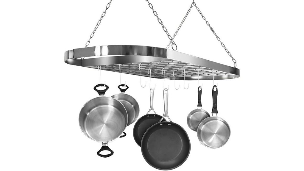 sorbus ceiling pot rack