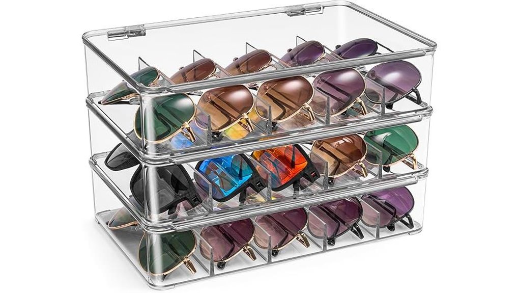 sorbus glasses organizer storage solution