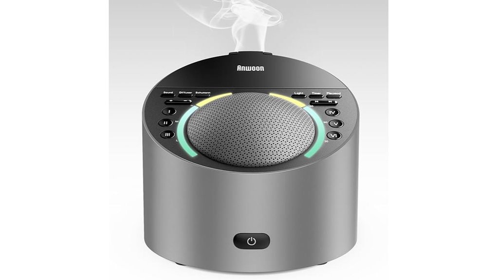 sound machine with aroma diffuser night light