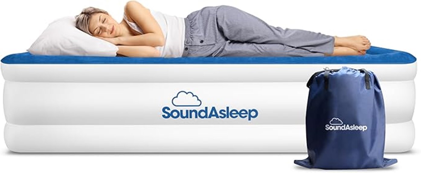 soundasleep queen pump mattress