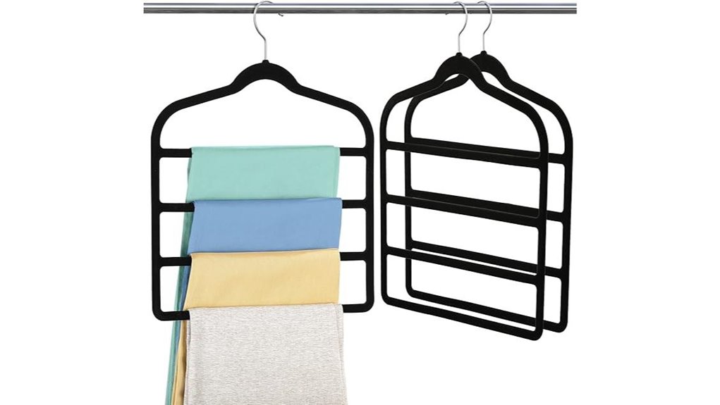 space saving non slip velvet hanger